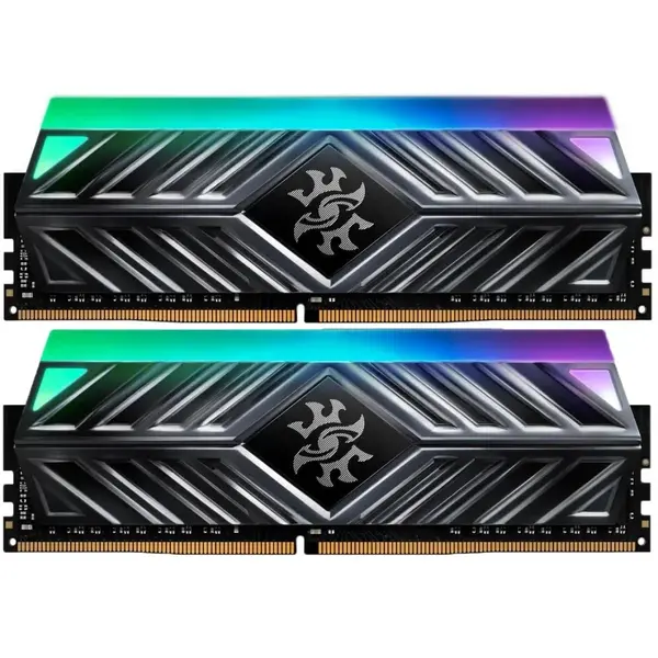 Memorie ADATA XPG Spectrix D41 Tungsten Grey RGB 16GB DDR4 3600MHz CL18 Kit Dual Channel