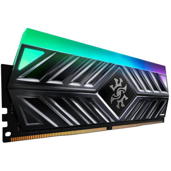 Memorie ADATA XPG Spectrix D41 Tungsten Grey RGB 16GB DDR4 3600MHz CL18 Kit Dual Channel