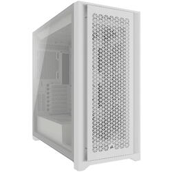 5000D Core Airflow Tempered Glass White