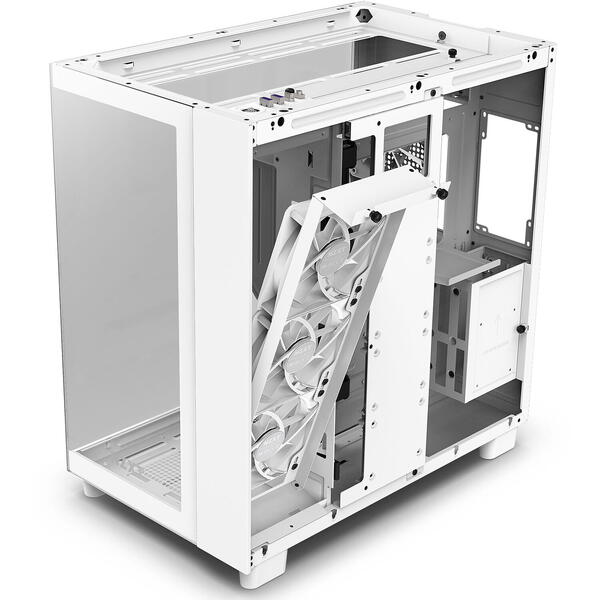 Carcasa NZXT H9 Flow, Alb