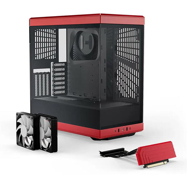 Carcasa HYTE Y40 Black-Red