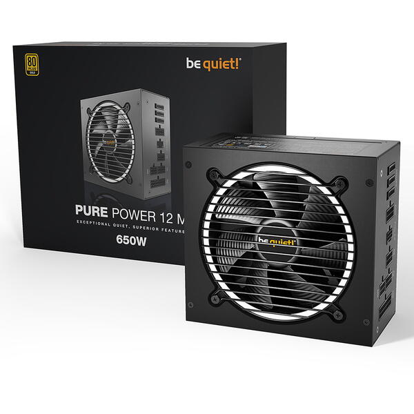 Sursa be quiet! Pure Power 12 M, 80+ Gold, 650W