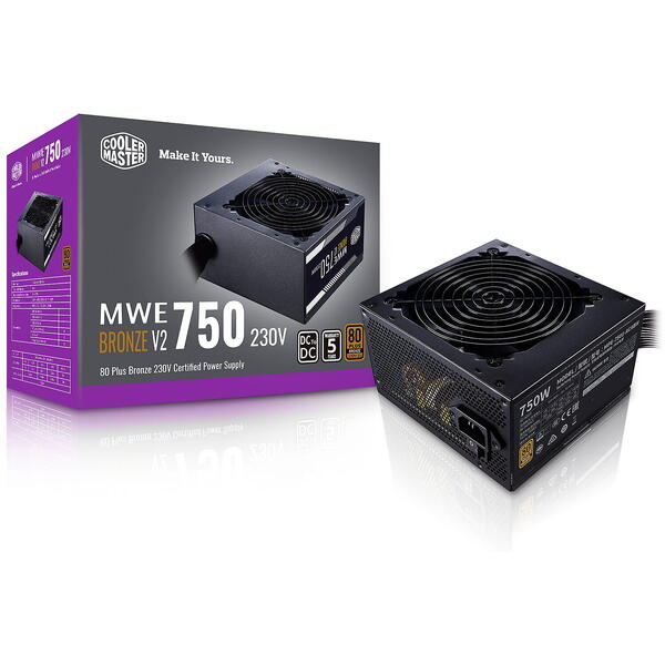 Sursa Cooler Master MWE 750 Bronze V2 230V, 80+ Bronze, 750W