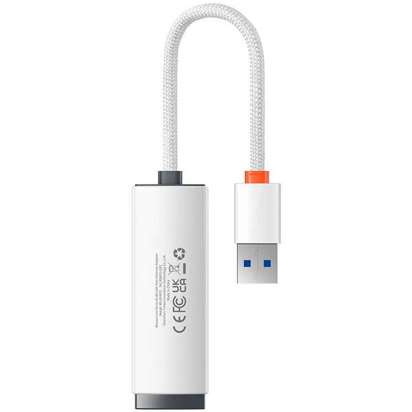 Placa de retea Baseus Lite WKQX000002, USB, White