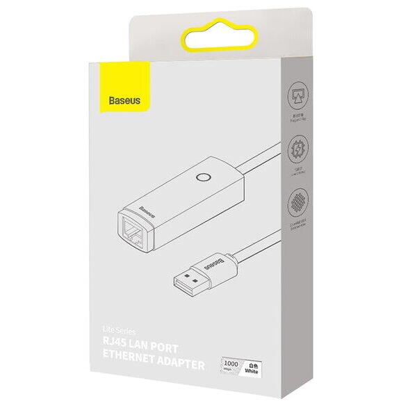 Placa de retea Baseus Lite WKQX000002, USB, White