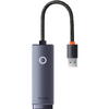Placa de retea Baseus Lite WKQX000113, USB, Gri