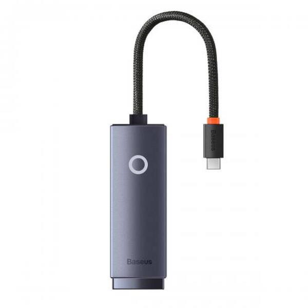 Placa de retea Baseus Lite WKQX000213, USB-C, Gri