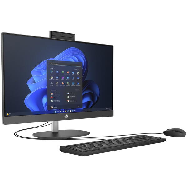 All in One PC HP ProOne 240 G10, 23.8 inch FHD IPS, Procesor Intel® Core™ i3-N300 3.8GHz Alder Lake-N, 8GB RAM, 256GB SSD, UHD Graphics, Camera Web, Windows 11 Pro Education