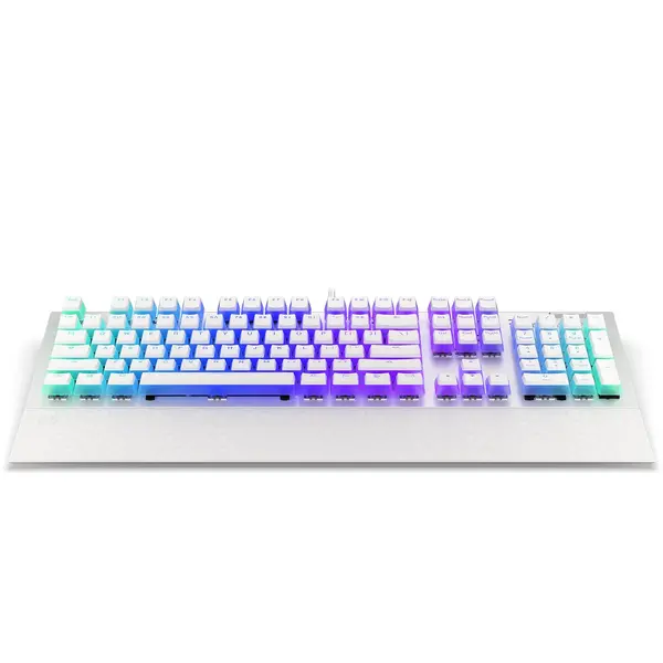 Tastatura gaming ENDORFY Omnis Pudding Onyx White RGB Kailh Red Swtich Mecanica