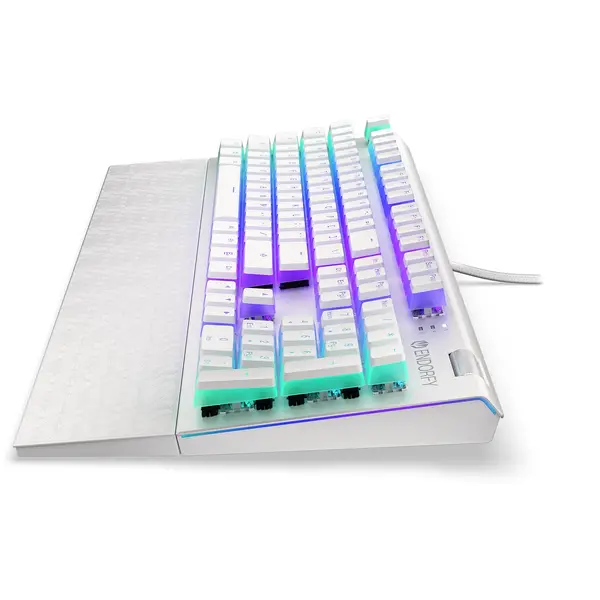 Tastatura gaming ENDORFY Omnis Pudding Onyx White RGB Kailh Red Swtich Mecanica