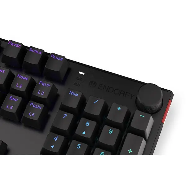 Tastatura gaming ENDORFY Thock RGB PBT Kailh Red Switch Mecanica