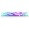 Tastatura gaming ENDORFY Thock Wireless Onyx White Pudding RGB Kailh Box Red Switch Mecanica
