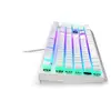 Tastatura gaming ENDORFY Thock Wireless Onyx White Pudding RGB Kailh Box Red Switch Mecanica