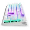 Tastatura gaming ENDORFY Thock Wireless Onyx White Pudding RGB Kailh Box Red Switch Mecanica