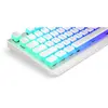 Tastatura gaming ENDORFY Thock Wireless Onyx White Pudding RGB Kailh Box Red Switch Mecanica