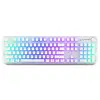 Tastatura gaming ENDORFY Thock Wireless Onyx White Pudding RGB Kailh Box Red Switch Mecanica