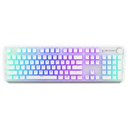 Thock Wireless Onyx White Pudding RGB Kailh Box Red Switch Mecanica
