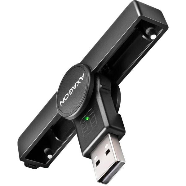 Card Reader AXAGON CRE-SMPA, USB-A, Smart Card PocketReader