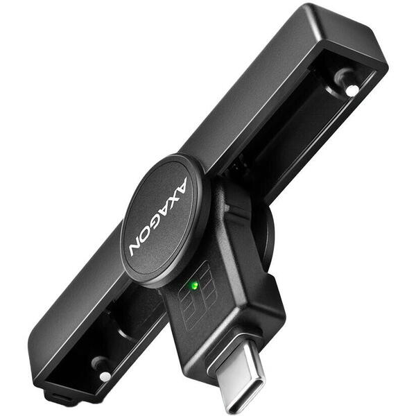 Card Reader AXAGON CRE-SMPC, USB-C, Smart Card Pocket Reader