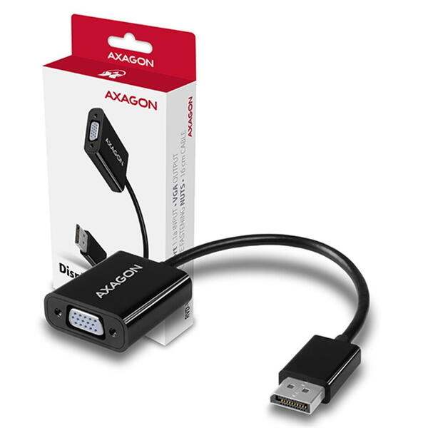 Adaptor  video AXAGON RVD-VGN, Adaptor Display Port la VGA