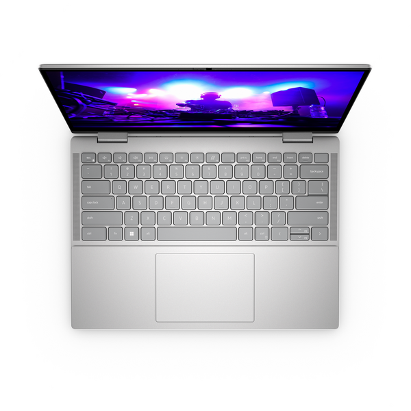 Laptop 2 in 1 Dell Inspiron 14 7430, 14 inch FHD+, Intel Core i5 1335U, 8GB DDR5, 512GB SSD, Intel Iris Xe, Win 11 Pro, Ice Blue, 3Yr NBD
