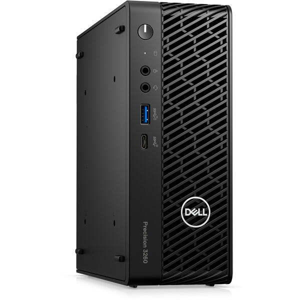 Sistem Brand Dell Precision 3260 CFF, Intel Core i7-13700 2.1GHz, 16GB RAM, 512GB SSD, T1000 4GB, Windows 11 Pro