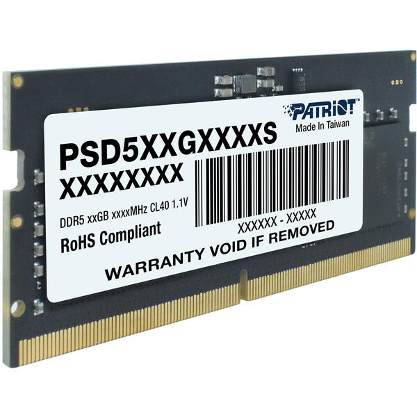 Memorie Notebook PATRIOT Signature Line, 16GB, DDR5 4800MHz, CL40