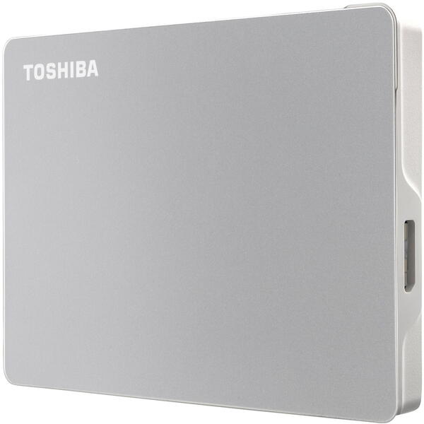 Hard Disk Extern Toshiba Canvio Flex 1TB, 2.5 inch, USB 3.2 Type C Silver