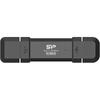 SSD SILICON POWER DS72, 500GB, USB-A/C, Black