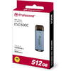 SSD Transcend ESD300C 512GB, USB 3.2 tip C, Blue