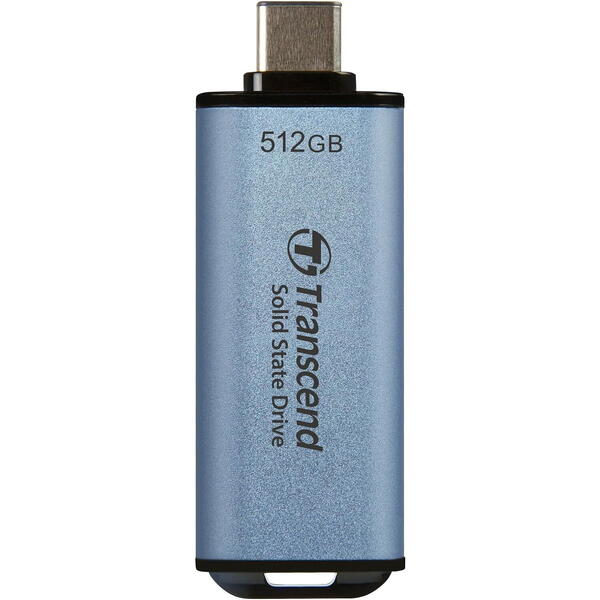 SSD Transcend ESD300C 512GB, USB 3.2 tip C, Blue
