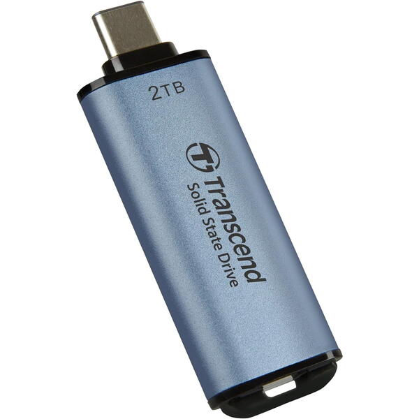 SSD Transcend ESD300C 2TB, USB 3.2 tip C, Blue