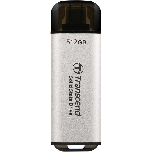 SSD Transcend ESD300S 512GB, USB 3.2 tip C, Silver