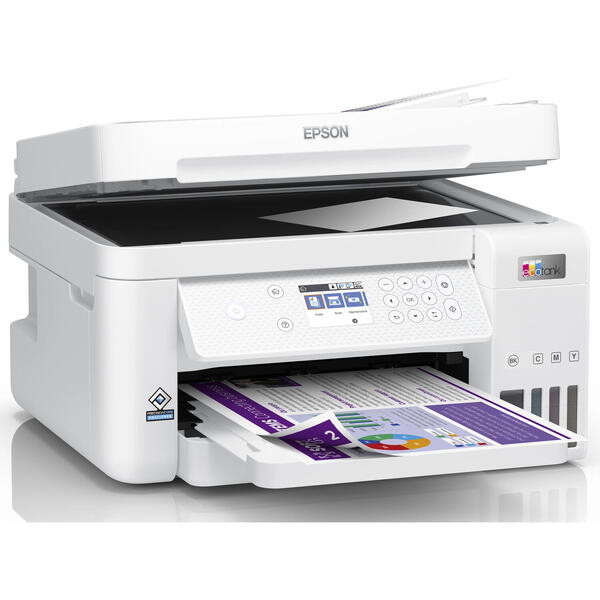 Multifunctionala Epson L6276 InkJet CISS, Color, Format A4, Duplex, Retea, Wi-Fi, White