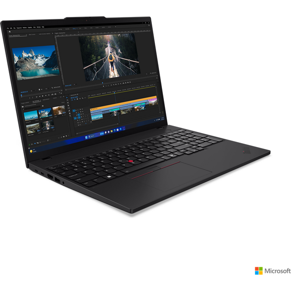 Laptop Lenovo ThinkPad T16 Gen 3, 16 inch WUXGA IPS, Intel Core Ultra 7 155U, 32GB DDR5, 1TB SSD, Intel Graphics, Win 11 Pro, Black