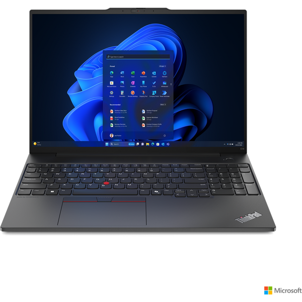 Laptop Lenovo ThinkPad E16 Gen 2, 16 inch WUXGA IPS, Intel Core Ultra 7 155H, 16GB DDR5, 512GB SSD, Intel Graphics, Win 11 Pro, Black