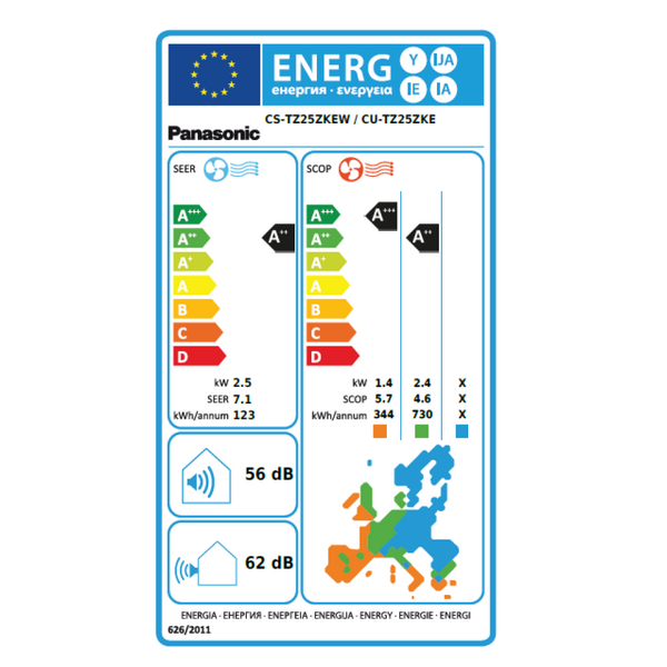 Aer Conditionat Panasonic KIT-TZ25ZKE, Inverter, 9000BTU