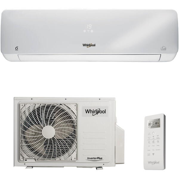 Aer Conditionat Whirlpool SPIW312A2WF, 12000 BTU, Wi-Fi, Alb