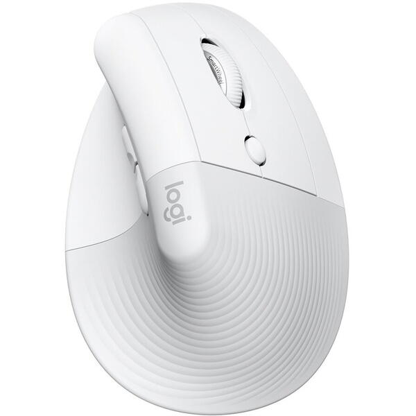Mouse Logitech Lift Vertical Ergonomic, Alb