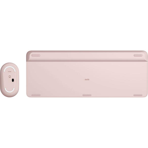 Kit Tastatura si Mouse Logitech MK470 Wireless Rose