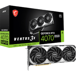 GeForce RTX 4070 SUPER VENTUS 3X OC 12GB GDDR6X 192 Bit DLSS 3.0