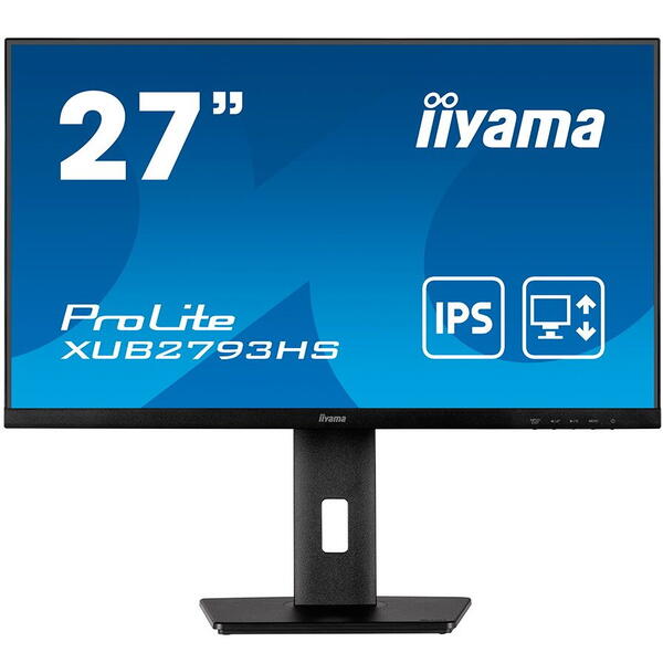 Monitor LED IIyama ProLite XUB2793HS-B6 27 inch FHD IPS 1 ms 100 Hz