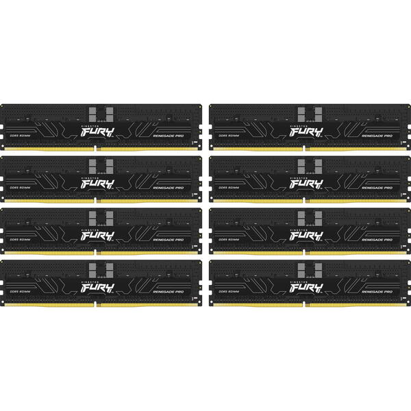 Memorie server Kingston FURY Renegade Pro ECC, 128GB, DDR5 4800MHz, CL36, 1.1v, Kit Octa Channel