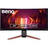 Monitor Gaming Benq Curbat MOBIUZ EX3410R 34 inch UWQHD VA 1 ms 144 Hz HDR Negru