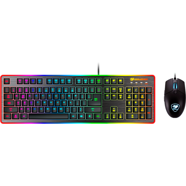 Kit Tastatura si Mouse Gaming Cougar Deathfire EX LED, USB, Black