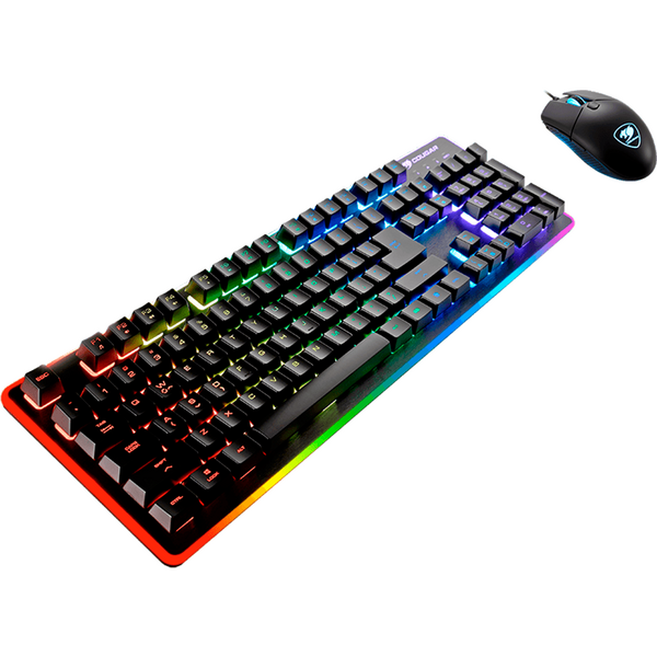 Kit Tastatura si Mouse Gaming Cougar Deathfire EX LED, USB, Black
