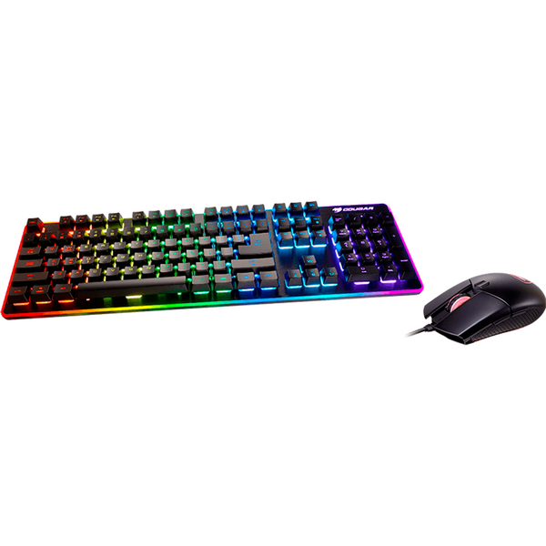 Kit Tastatura si Mouse Gaming Cougar Deathfire EX LED, USB, Black