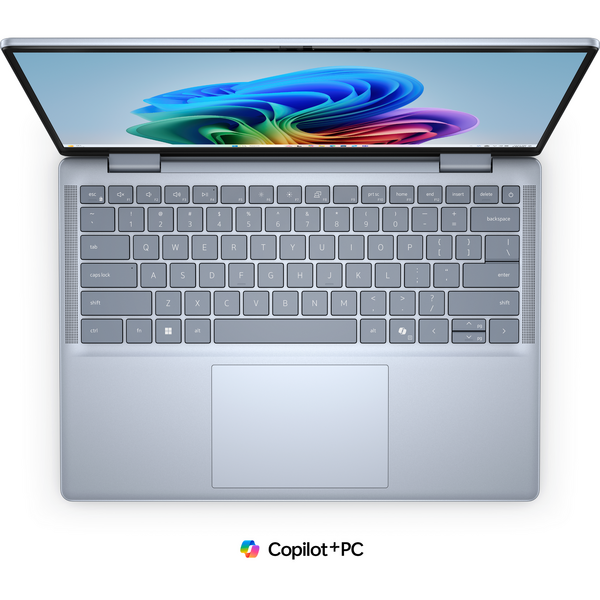 Laptop Dell Inspiron 14 Plus 7441, 14 inch 2.8K Touch, Snapdragon X Elite X1E-80-10, 16GB DDR5X, 1TB SSD, Qualcomm Adreno, Win 11 Pro, Ice Blue, 5Yr Premium Support