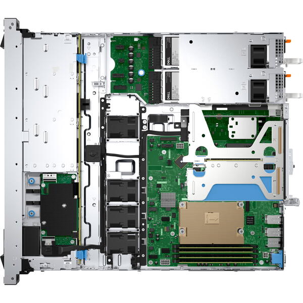 Server Brand Dell PowerEdge R360 1U, Intel Xeon E-2456 3.3GHz, 32GB UDIMM RAM, 1x 960GB SATA 6G SSD, PERC H355, 8x Hot Plug SFF