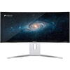 Monitor LED Corsair XENEON 34WQHD240-C 34 inch UWQHD QD-OLED 0.03 ms 240 Hz USB-C HDR, Curbat Alb Argintiu